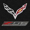 C7 Corvette Z06 Cargo Embroidered Trunk Mat - Convertible Double Logo